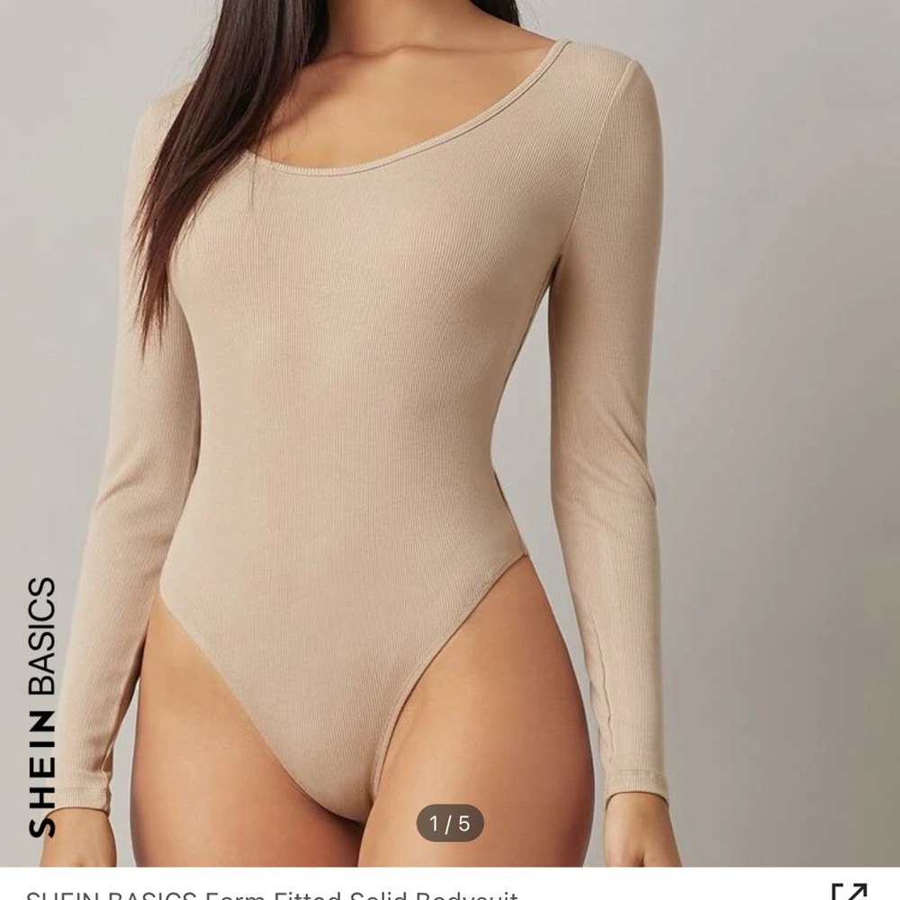 shein tan bodysuit